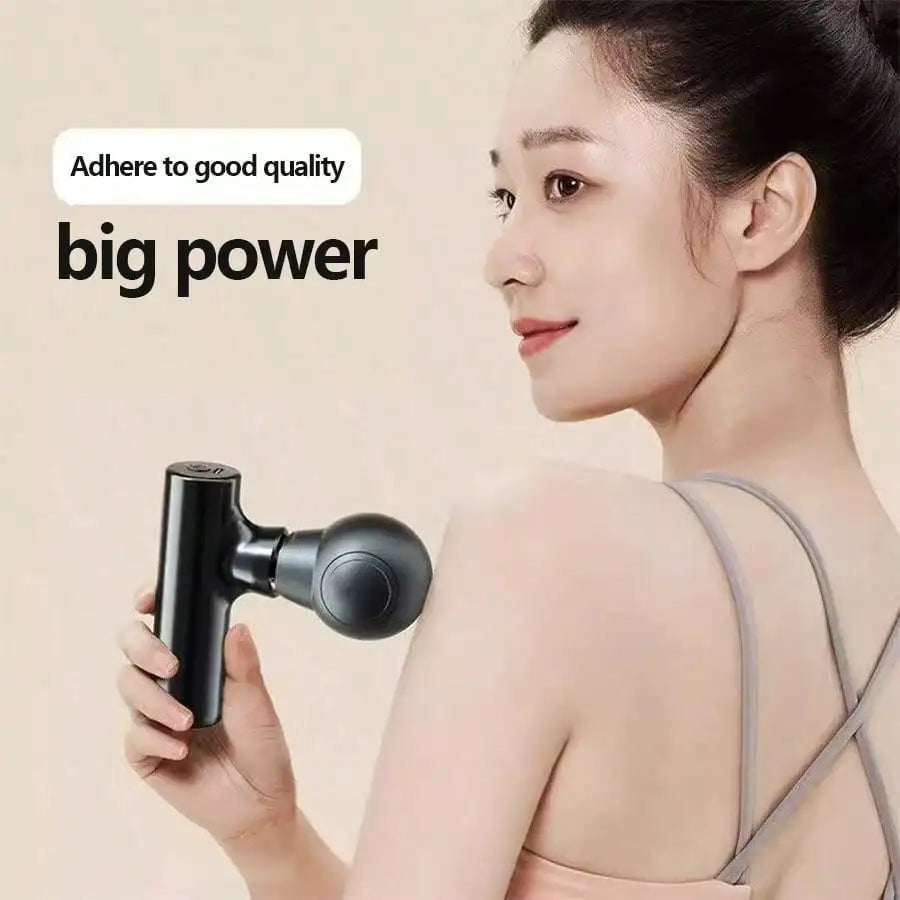 1pc Massage Gun, Deep Tissue Muscle Handheld Percussion Massager For Body, Back And Neck, Ultra Compact Elegant Design